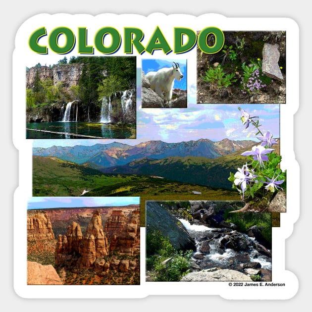 Colorado Collage Sticker by JEAndersonArt